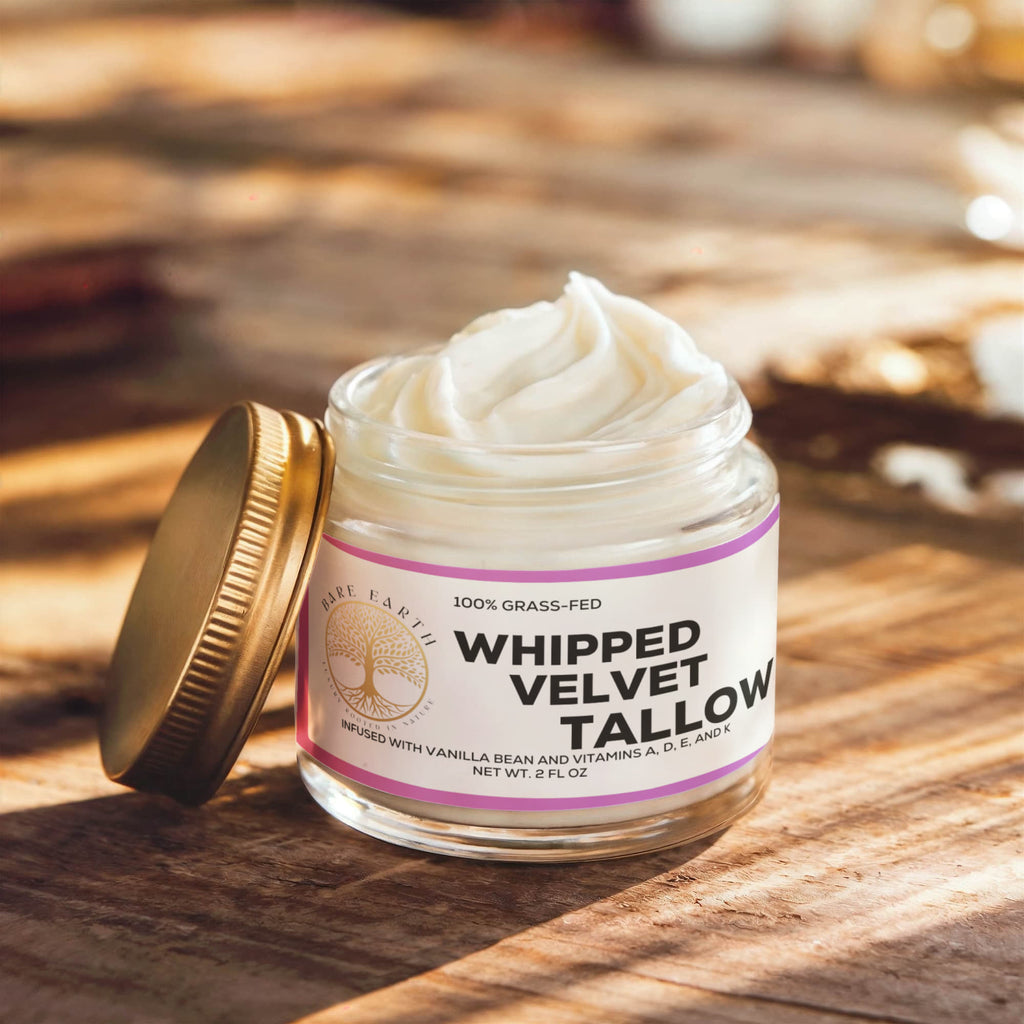 Whipped Grass-Fed Tallow Balm with Vanilla Bean