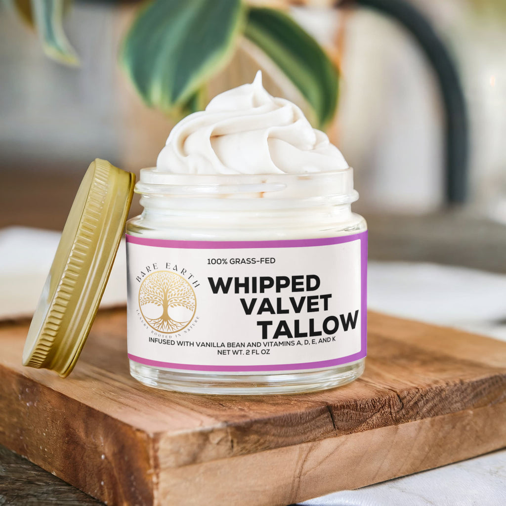 Whipped Grass-Fed Tallow Balm with Vanilla Bean