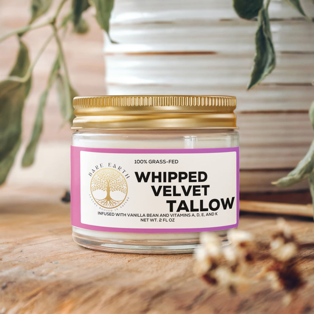 Whipped Grass-Fed Tallow Balm with Vanilla Bean