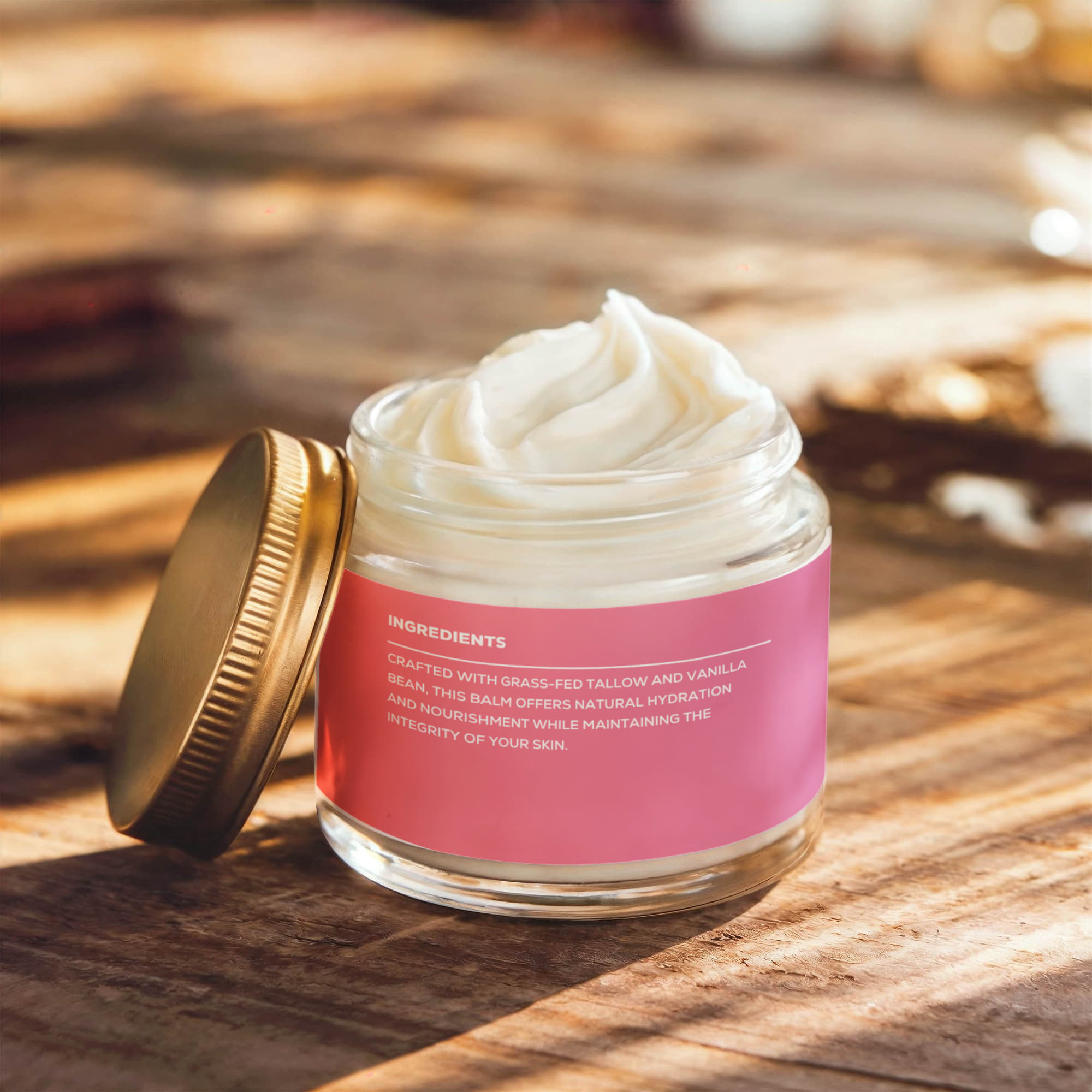 Whipped Grass-Fed Tallow Balm with Vanilla Bean