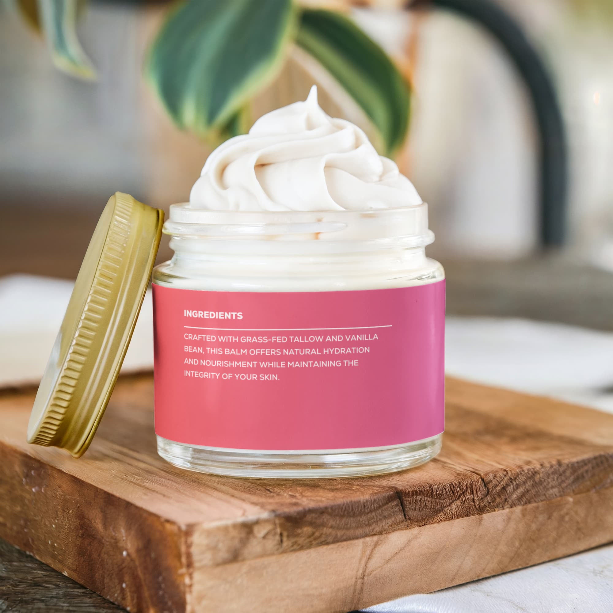 Whipped Grass-Fed Tallow Balm with Vanilla Bean