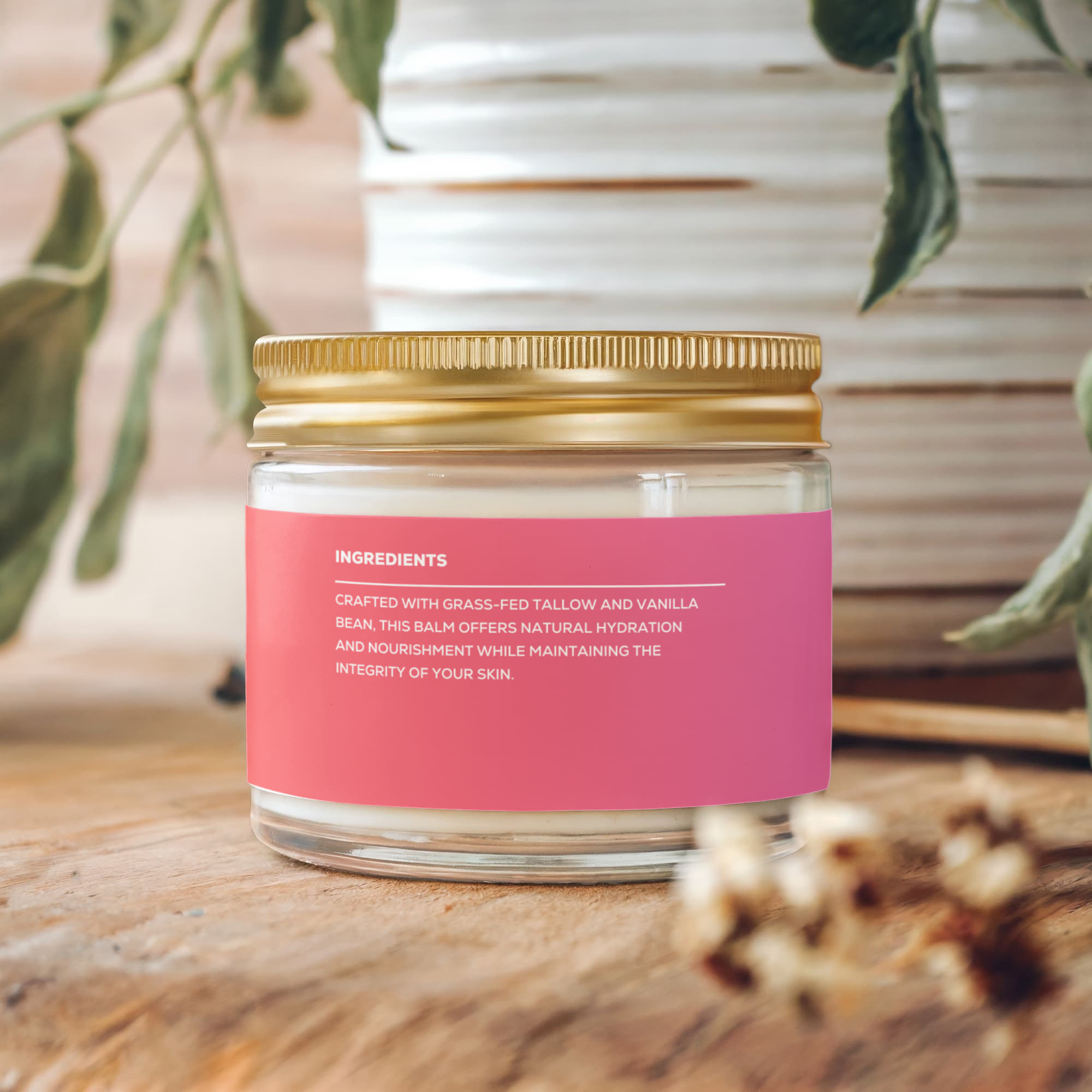 Whipped Grass-Fed Tallow Balm with Vanilla Bean