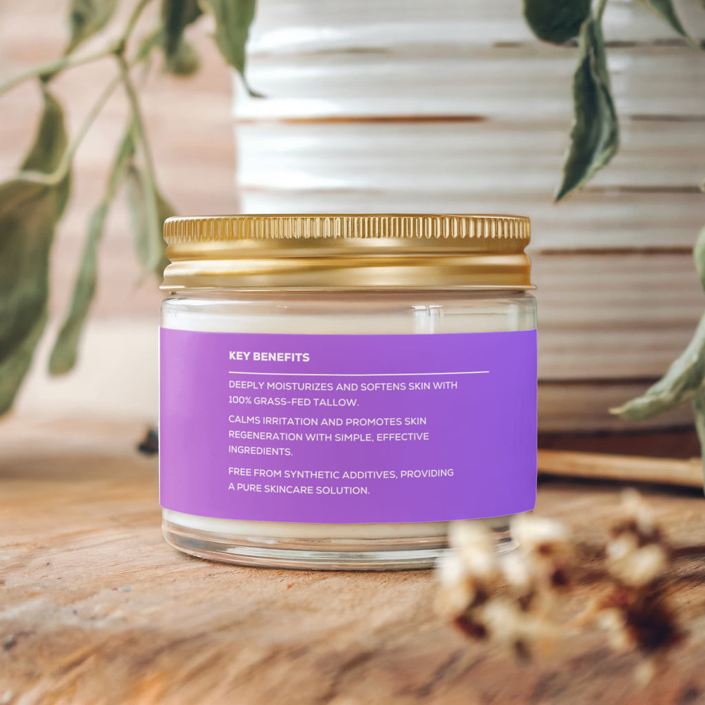 Whipped Grass-Fed Tallow Balm with Vanilla Bean