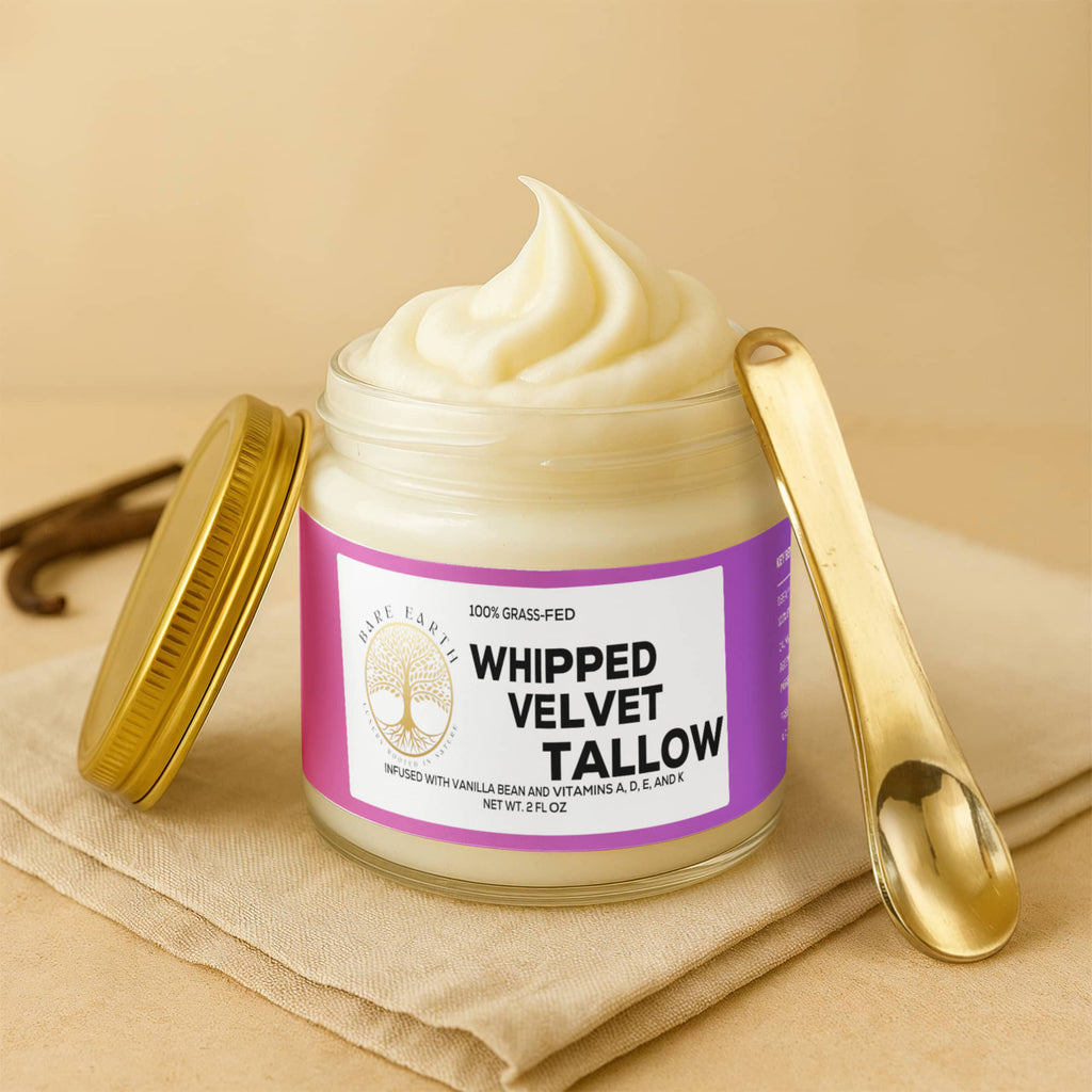 Whipped Grass-Fed Tallow Balm with Vanilla Bean