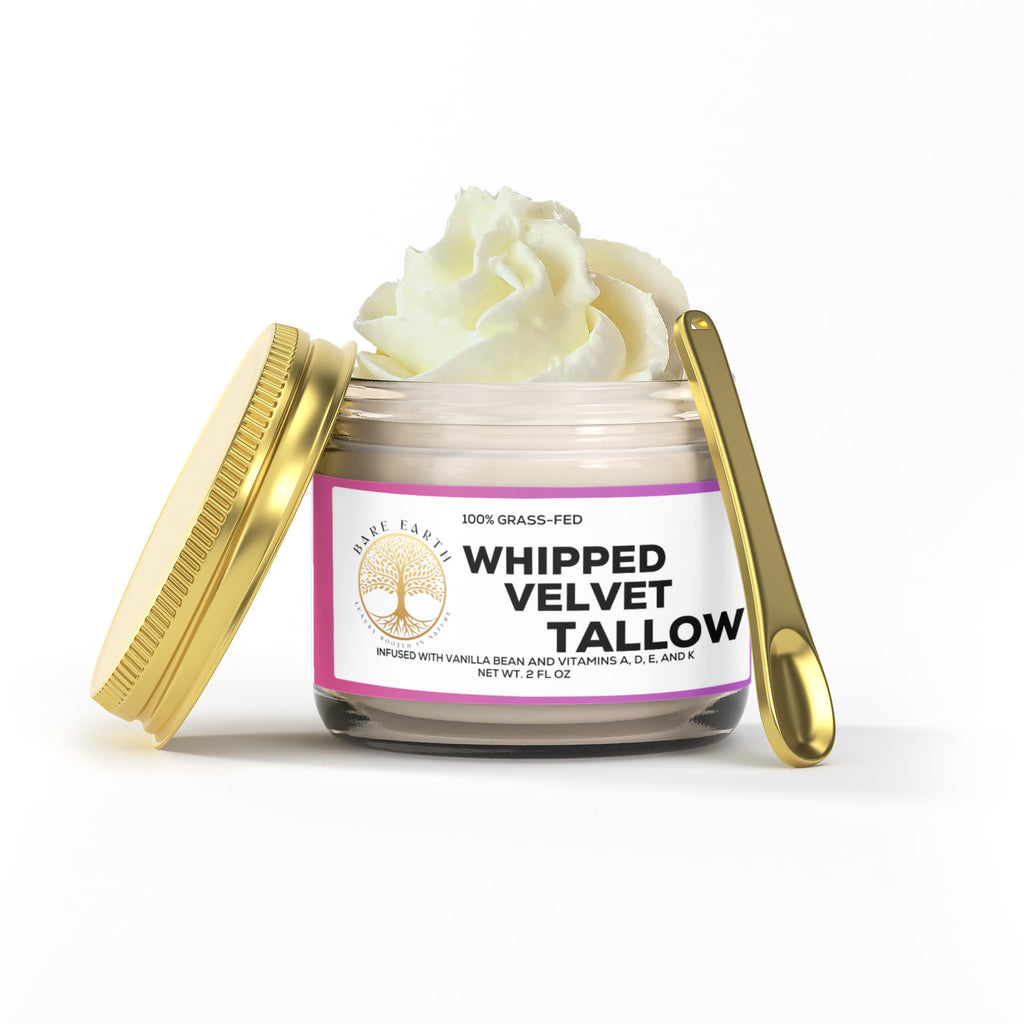 Whipped Grass-Fed Tallow Balm with Vanilla Bean